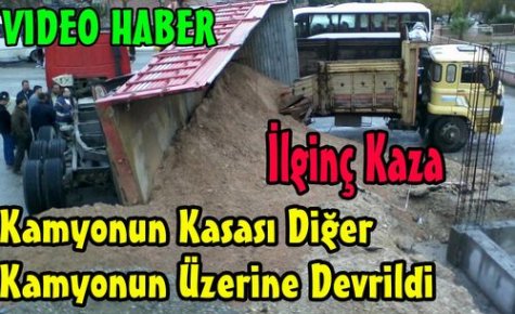 KIRKAĞAÇ'TA İLGİNÇ KAZA(VİDEO)