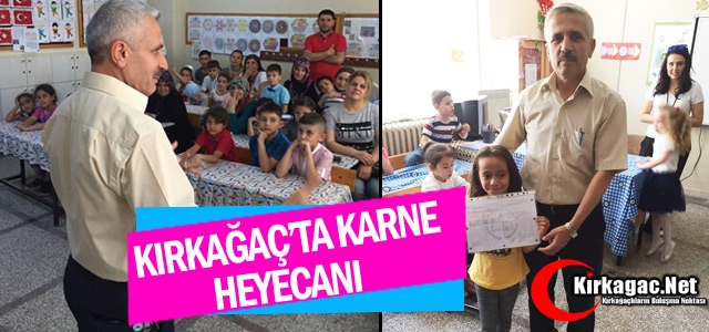 KIRKAĞAÇ'TA KARNE HEYECANI