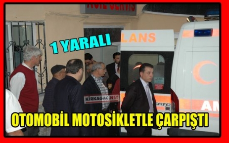 KIRKAĞAÇ'TA KAZA 1 YARALI