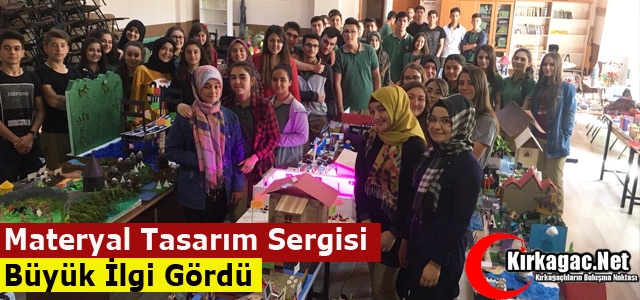 KIRKAĞAÇ'TA “MATERYAL TASARIM SERGİSİ'NE“ BÜYÜK İLGİ