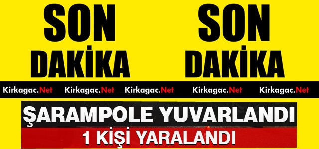 KIRKAĞAÇ’TA KAMYON ŞARAMPOLE YUVARLANDI