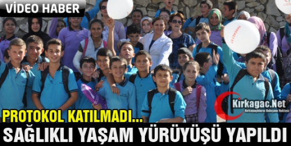 KIRKAĞAÇ’TA SAĞLIK YAŞAM YÜRÜYÜŞÜ YAPILDI(VİDEO)