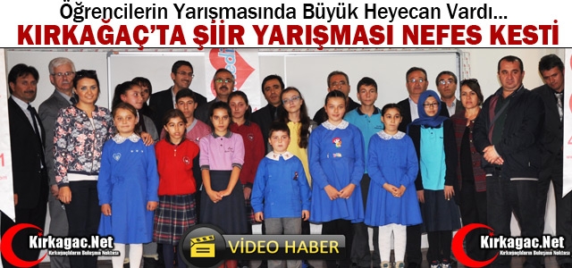 KIRKAĞAÇ’TA “ŞİİR YARIŞMASI“ NEFES KESTİ(VİDEO)