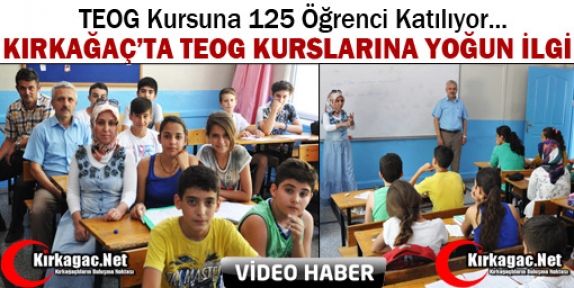 KIRKAĞAÇ’TA TEOG KURSLARINA BÜYÜK İLGİ(VİDEO)