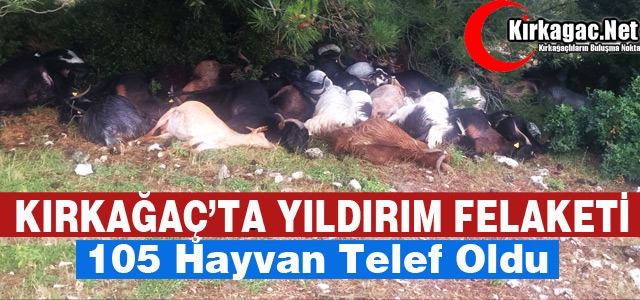 KIRKAĞAÇ’TA YILDIRIM FELAKETİ