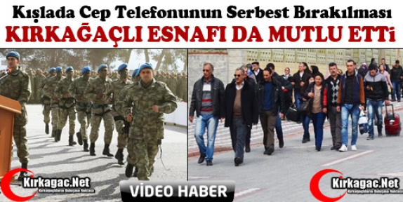 KIŞLALAR DA CEP TELEFONU ARTIK SERBEST OLDU