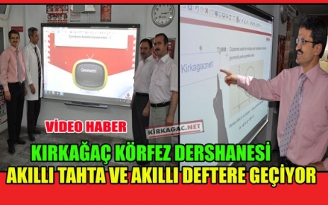 KÖRFEZ DERSHANESİ,AKILLI TAHTA VE DEFTERE GEÇİYOR(VİDEO)