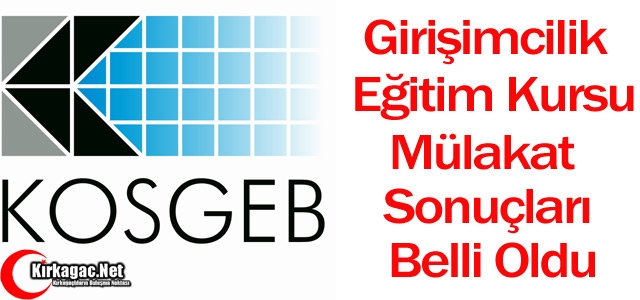 KOSGEB GİRİŞİMCİLİK EĞİTİM PROGRAMI