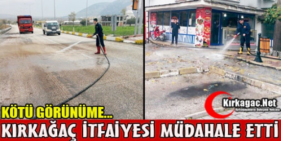 KÖTÜ GÖRÜNÜME İTFAİYE MÜDAHALE ETTİ