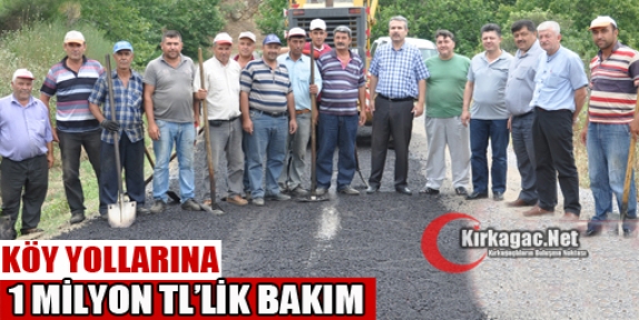 KÖY YOLLARINA 1 MİLYONLUK BAKIM