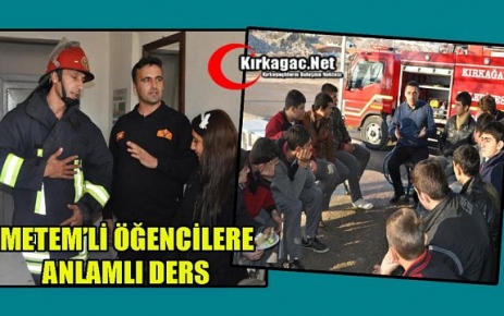 METEM ÖĞRENCİLERİNE ANLAMLI DERS