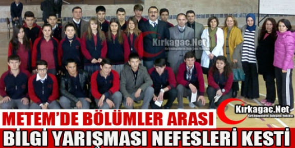 METEM’DE BÖLÜMLER ARASI BİLGİ YARIŞMASI NEFES KESTİ 