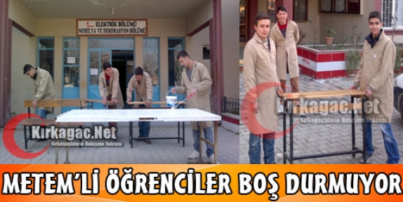 METEM’Lİ ÖĞRENCİLER BOŞ DURMUYOR