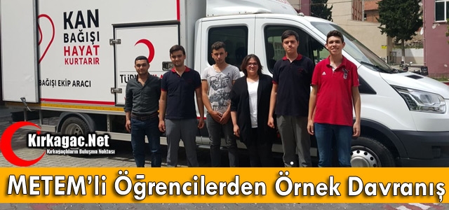 METEM’Lİ ÖĞRENCİLERDEN ÖRNEK DAVRANIŞ