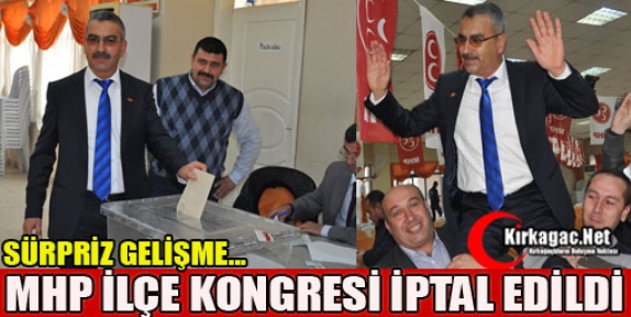 MHP İLÇE KONGRESİ İPTAL EDİLDİ