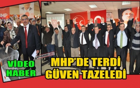 MHP'DE VEDAT TERDİ GÜVEN TAZELEDİ(VİDEO)