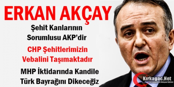 MHP'Lİ AKÇAY SERT KONUŞTU