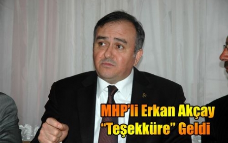 MHP'li Akçay'dan Teşekkür Ziyareti