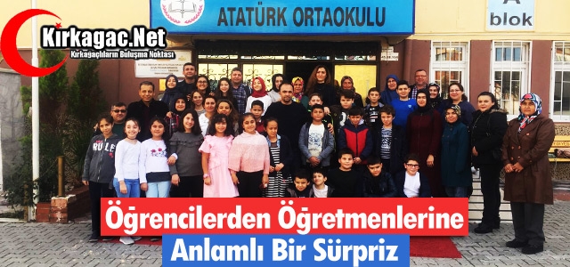 ÖĞRENCİLER ve VELİLERDEN ANLAMLI SÜRPRİZ