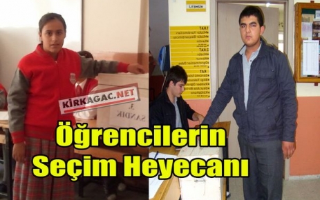 ÖĞRENCİLERİN SEÇİM HEYECANI