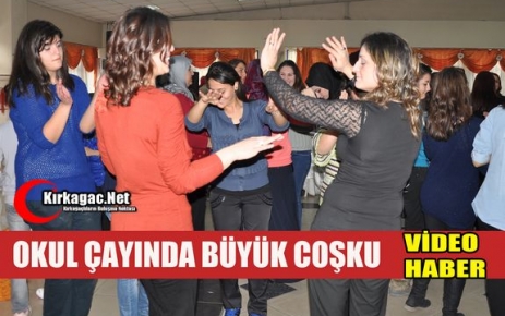 OKUL ÇAYINDA BÜYÜK COŞKU(VİDEO)