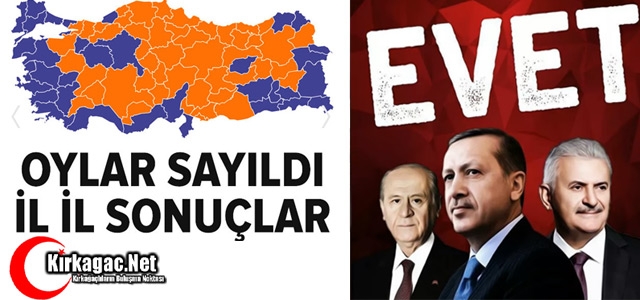 OYLAR SAYILDI İŞTE İL İL SONUÇLAR