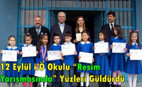 Resim Yarışmasında Yüzler Güldü