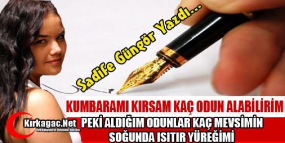 SADİFE GÜNGÖR “KUMBARAMI KIRSAM KAÇ ODUN ALABİLİRİM“