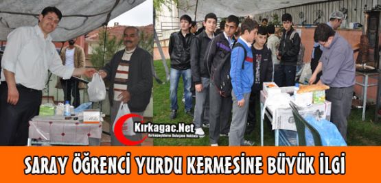 Saray Öğrenci Yurdu Kermesine Büyük İlgi