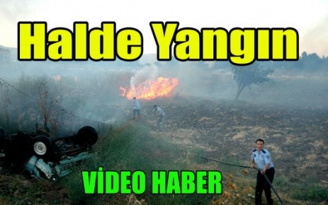 SEBZE HALİNDE YANGIN(VİDEO)