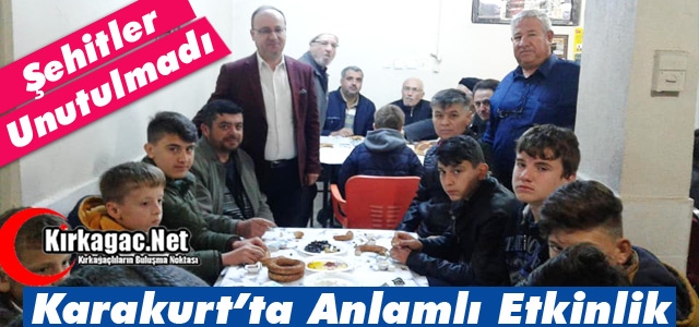 ŞEHİTLER KARAKURT’TA UNUTULMADI