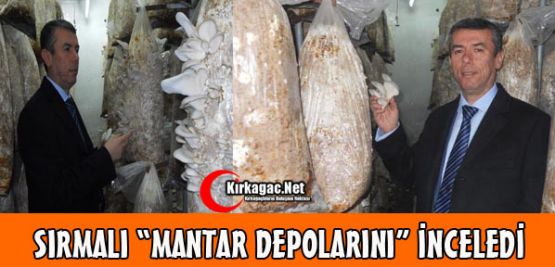 SIRMALI MANTAR DEPOLARINI İNCELEDİ