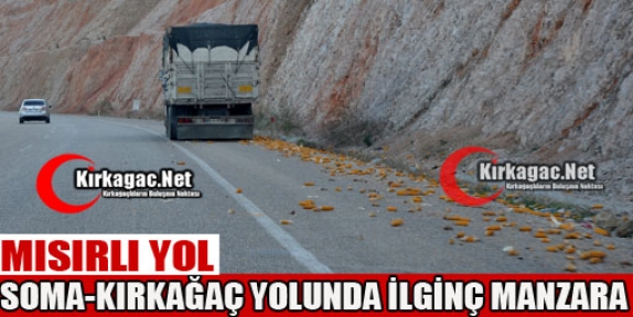 SOMA-KIRKAĞAÇ YOLUNDA İLGİNÇ MANZARA