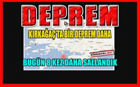 SON DAKİKA..KIRKAĞAÇ'TA BİR DEPREM DAHA