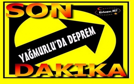 SON DAKİKA..KIRKAĞAÇ'TA DEPREM