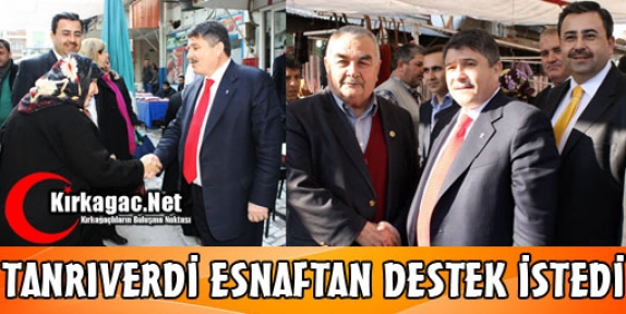 TANRIVERDİ KIRKAĞAÇ'TA ESNAFTAN DESTEK İSTEDİ