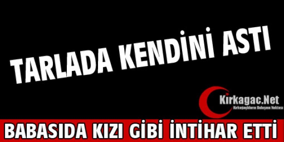 TARLADA KENDİNİ ASTI