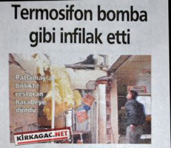 TERMOSİFON PATLADI(HABERTÜRK)