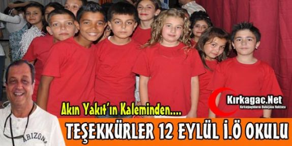 TEŞEKKÜRLER 12 EYLÜL İLKÖĞRETİM OKULU