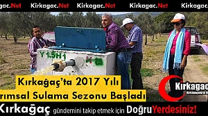 2017 YILI TARIMSAL SULAMA SEZONU BAŞLADI