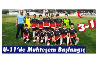 U-11 TAKIMIMIZDAN MUHTEŞEM BAŞLANGIÇ