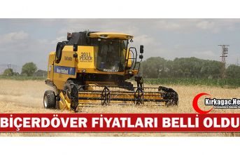 BİÇERDÖVER ÜCRETLERİ BELLİ OLDU