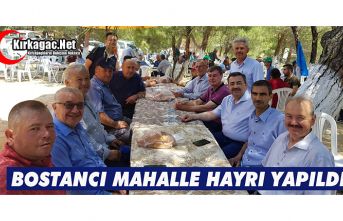 BOSTANCI MAHALLE HAYRI YAPILDI