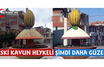 ESKİ KAVUN HEYKELİ ŞİMDİ DAHA GÜZEL