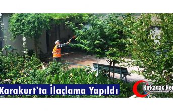 KARAKURT’TA İLAÇLAMA YAPILDI