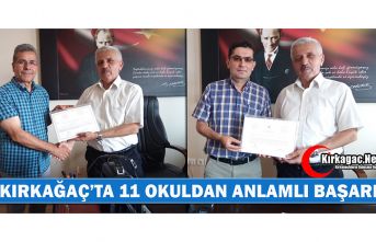 KIRKAĞAÇ’TA 11 OKULDAN ANLAMLI BAŞARI