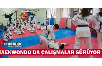 TAEKWONDO’DA ÇALIŞMALAR SÜRÜYOR