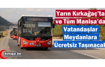 YARIN KIRKAĞAÇ'TA VATANDAŞLAR MEYDANLARA ÜCRETSİZ...