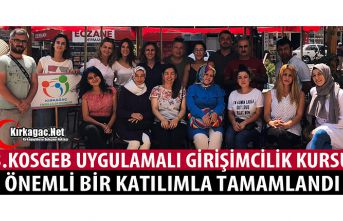 3. UYGULAMALI GİRİŞİMCİLİK KURSU TAMAMLANDI