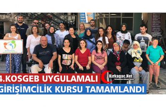 4. UYGULAMALI GİRİŞİMCİLİK KURSU TAMAMLANDI